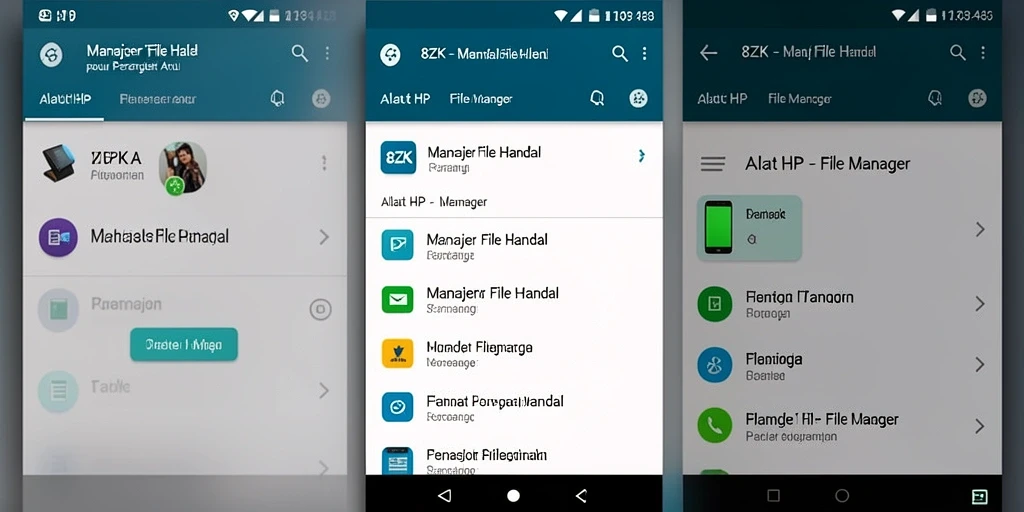 Tampilan antarmuka utama 8ZK yang memudahkan pengelolaan file.