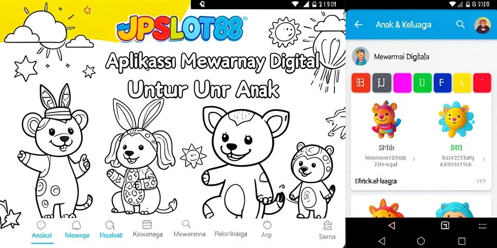 Tampilan antarmuka JPSLOT88 saat mewarnai digital.