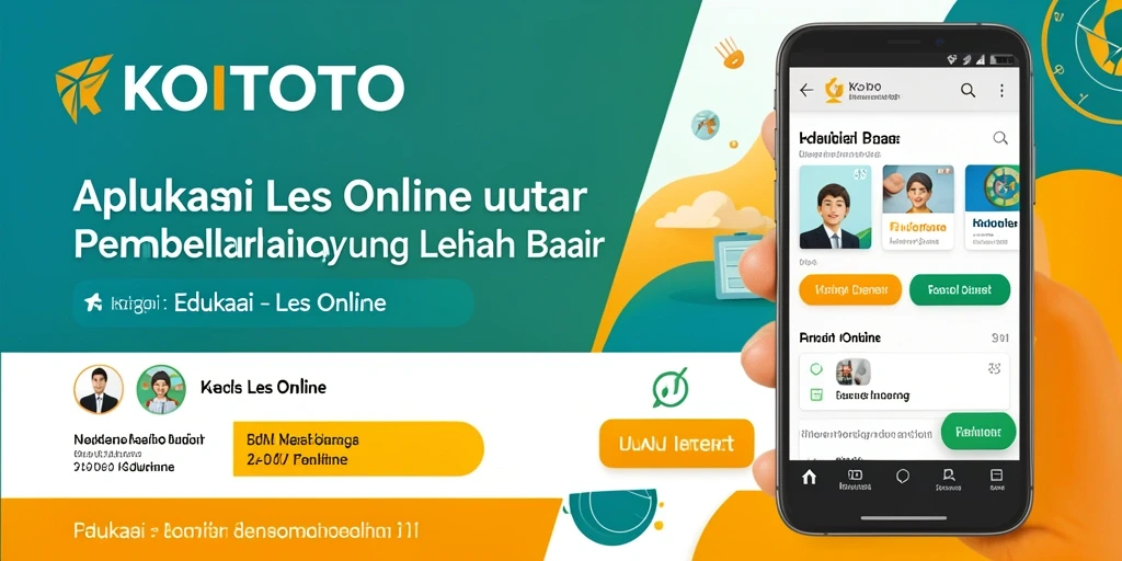 Antarmuka intuitif KOITOTO untuk pengalaman Les Online yang menyenangkan.