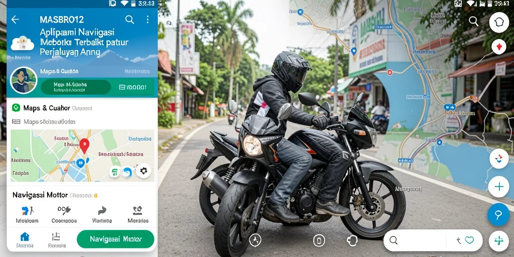 Tampilan antarmuka MASBRO12 yang intuitif dan fitur navigasi motor.
