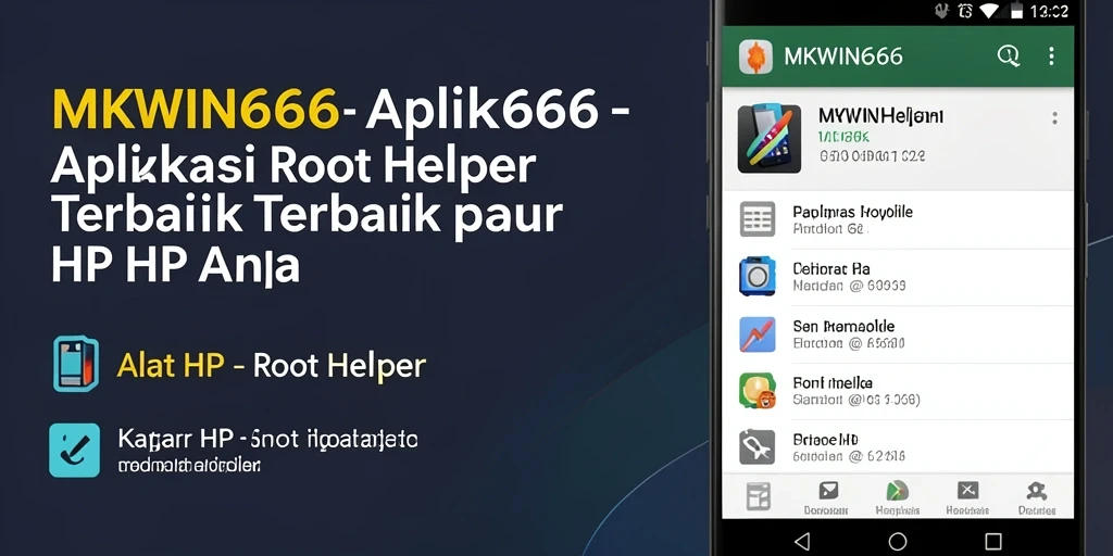 Antarmuka MKWIN666 yang intuitif untuk Root Helper.